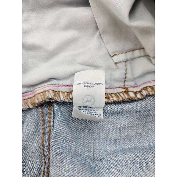 Victoria's Secret Pink Women's Size 6 Light Wash Cutoff Denim Jean Shorts - Picture 2 of 6